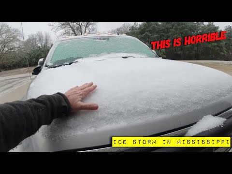 Epic ice storm in Mississippi 2021 | take a tour with me