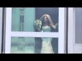 Bride Stuck in Glass Elevator  aka The Omen