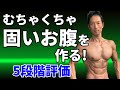 むちゃくちゃ固いお腹を作る！5段階評価であなたはどこまでできますか？腹筋を強くする！割るのはそれからです。引き締める！腹筋トレーニング