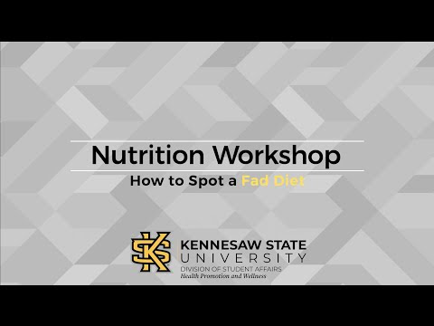 How to Spot a Fad Diet - Nutrition Workshop