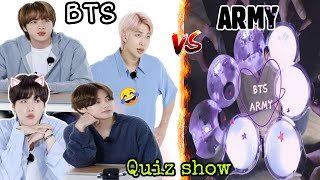 BTS vs Army Quiz show 😂 Hindi dubbing // run bt