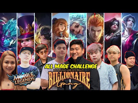 ALL MAGE CHALLENGE!! (Billionaire Gang Mobile Legends Pro Team)