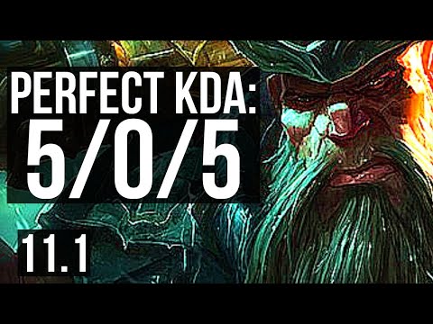 GANGPLANK vs AATROX (TOP) | 5/0/5, 1.5M mastery, 800+ games | KR Diamond | v11.1