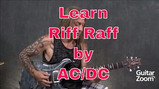 Learn Riff Raff by AC/DC - Steve Stine Guitar Lesson