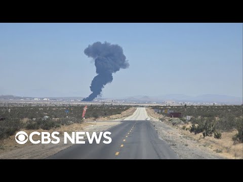 B-52 military jet crashes at Edwards Air Force Base in California