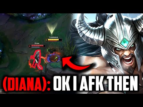 Tryndamere But I'm ONLY FARMING THE ENEMY JUNGLER.. They Tried to Stop Me😈 - League of Legends