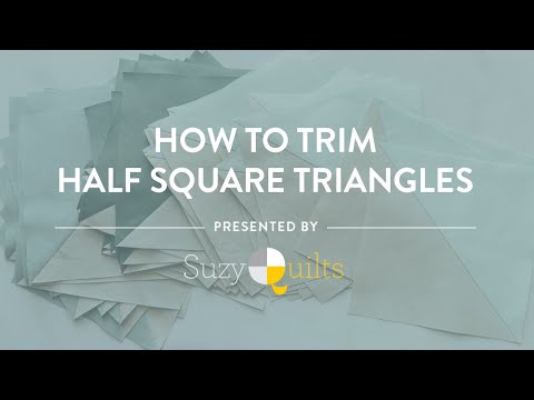 How To Trim Half Square Triangles