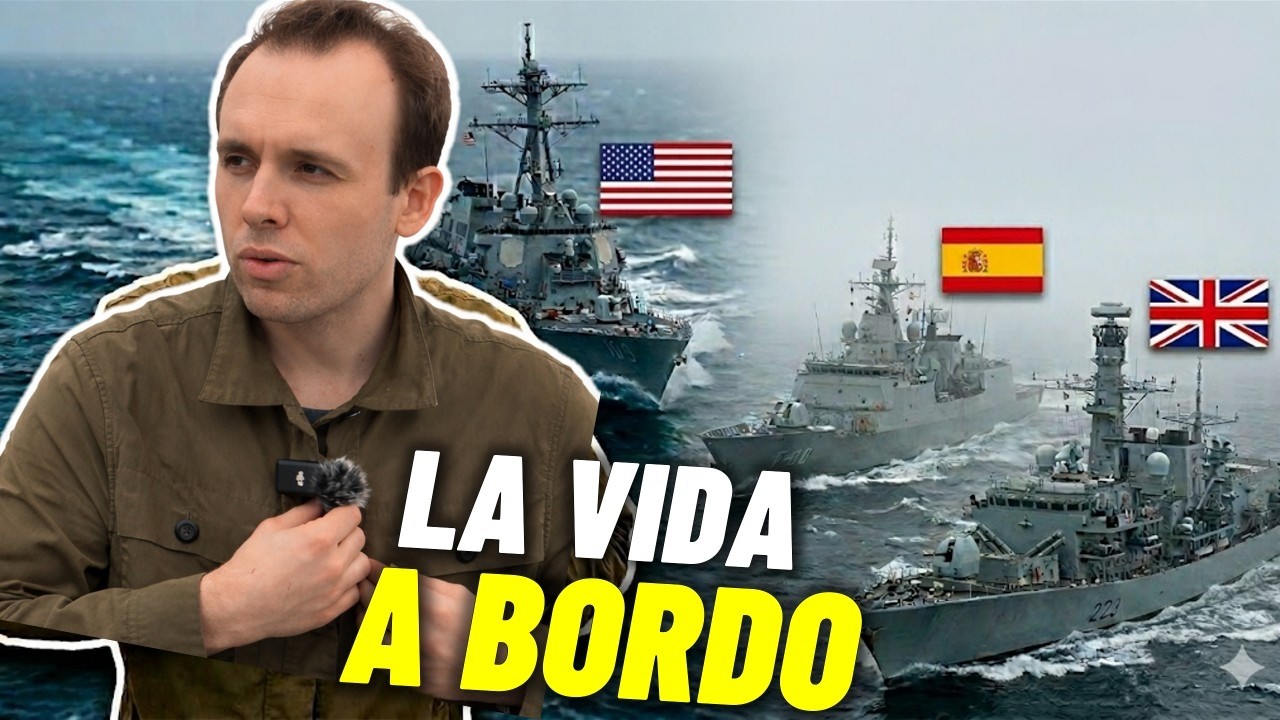 🥩COMIDA y vida a bordo de un buque ESPAÑOL, uno BRITÁNICO y otro de EEUU