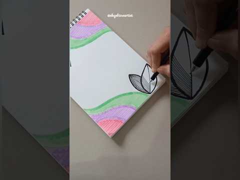 "Aesthetic Border Design for Project" #shorts #youtubeshorts #borderdesign