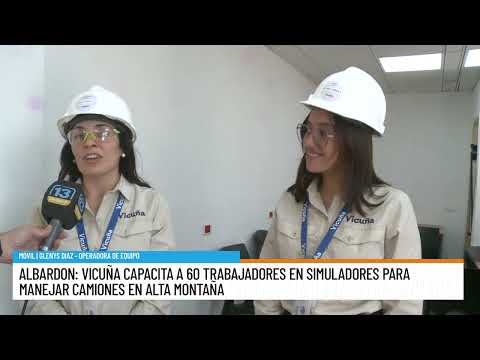 Vicuña capacitó en Albardón a 60 trabajadores con simuladores de alta gama