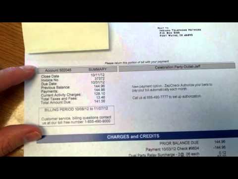 2012.10.16 - Current ITN invoice layout - this will change