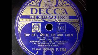 Top Hat, White Tie and Tails, Ambrose, 1935