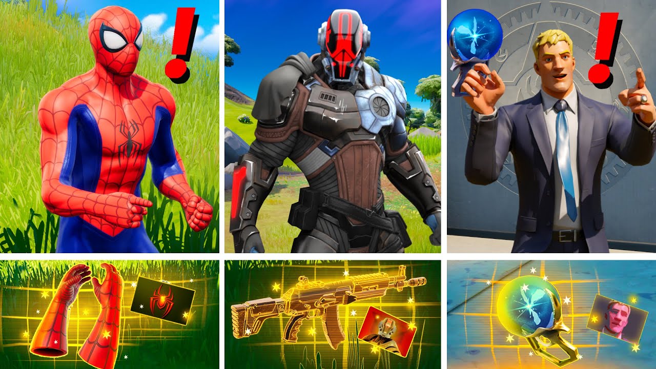 NEW Chapter 3 ALL BOSSES, MYTHIC WEAPONS, KEYCARD VAULT LOCATIONS! (Boss Spiderman, Foundation)