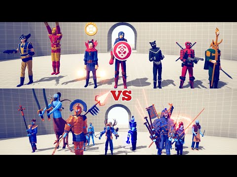 MARVEL TEAM VS NEW HIDDEN UNITS -Totally Accurate Battle Simulator  TABS