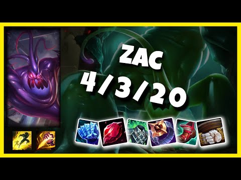 Zac 11.1 S11 Jungle Challenger Replay (4/3/20) - NA