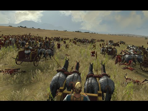 Rome Total War II:  Awesome Chariots vs. Roman Legionnaires [1080p]