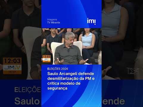 Saulo Arcângeli defende desmilitarização da PM e critica modelo de segurança