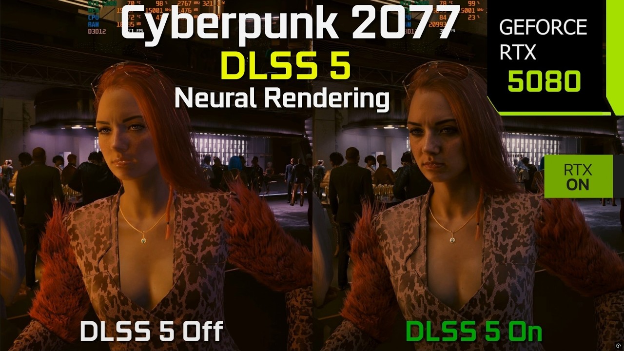 NVIDIA DLSS 5 Neural Rendering in Cyberpunk 2077 - Graphics/Performance Comparison | RTX 5080 - YouTube