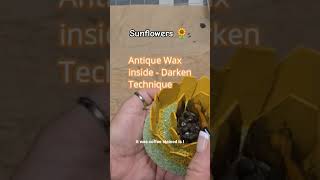 Repurpose Materials Make Sunflowers #shorts #Primitivecrafts #sunflowers