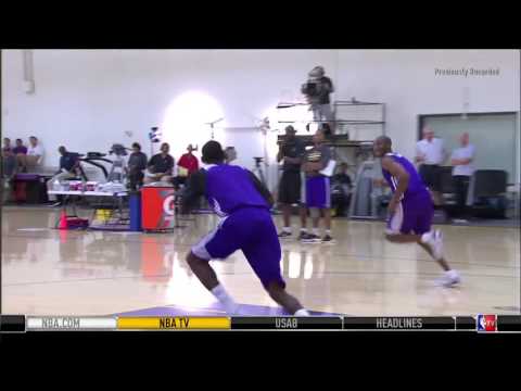 LA Lakers 3 Man Passing (Conditioning Fast Break & Passing Drill)
