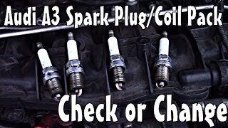 Audi A3 Spark Plug  - Coil Pack Check or Change P0301 P0300 etc