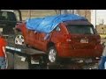 Who called for help inside overturned car?