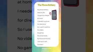 The Phone Battery#english #learnenglish #learning #englishlanguage #englishgrammar  #dailyenglish