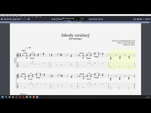 Jiří Schelinger - Jahody mražený - intro  tabs