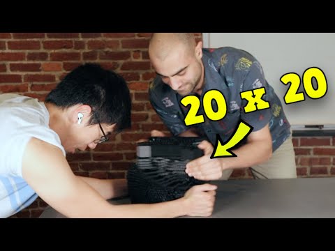 Exploding 20x20 Rubik's Cube