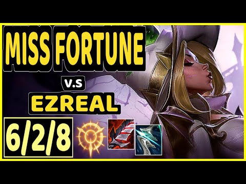 ZVEN (MISS FORTUNE) vs EZREAL - 6/2/8 KDA BOTTOM ADC CHALLENGER GAMEPLAY - NA