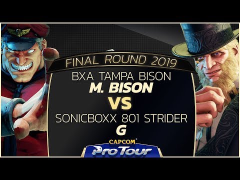 BxA Tampa Bison (M. Bison) vs SONICBOXX 801 Strider (G) -  Final Round 2019 - Top 48 - CPT 2019