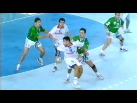 Pérez Canca, un prodigio de jugador. Copa ASOBAL 1997/98. Ademar-Cantabria. Final (León)