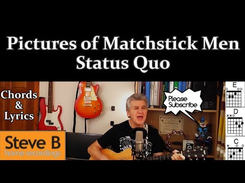 Pictures of Matchstick Men - First Status Quo Hit - 🎸Guitar -🎵 Chords & Lyrics Cover 🇬🇧  by Steve.B