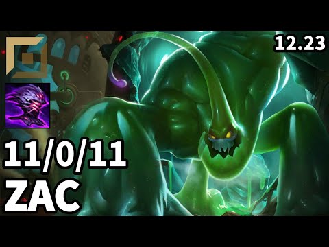 Zac Top vs Camille - EUW Master | Patch 12.23