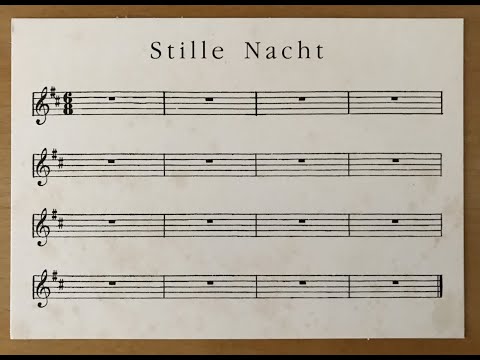 Stille Nacht – ohne Worte aber zum Selbersingen, nicht nur zur Weihnachtszeit