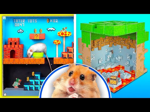 DIY Pet Mazes || Video Games Inspired Crafts For Your Rat and Hamster