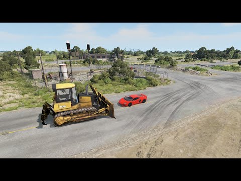 Hypercars vs Bulldozer | BeamNG Drive