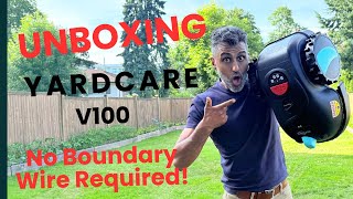 Unboxing the YARDCARE V100 Robotic Lawn Mower