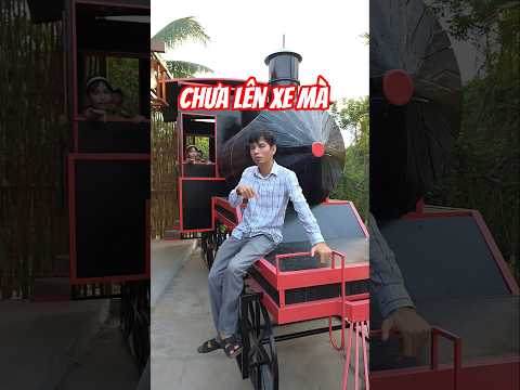 chưa lên xe mà