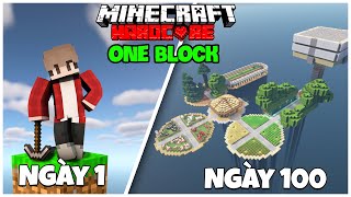 BenMC TÓM TẮT 100 NGÀY MINECRAFT ONE BLOCK SINH TỒN SIÊU KHÓ VÀ NÓ CÓ THẬT SỰ KHÓ KHI CHỈ  1 BLOCK ?