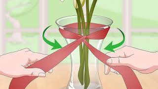 How to Decorate a Flower Vase with a Ribbon