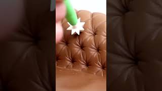 Making a Realistic Chesterfield Sofa Cake #shorts 