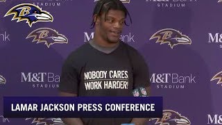 Download the video "Lamar Jackson Is Still Mad About His Fumble | Baltimore Ravens"