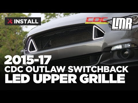 Mustang CDC Outlaw Switchback Upper Grille Install (15-17)