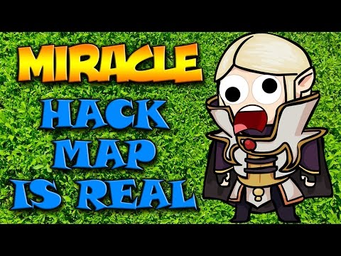 Miracle- Invoker 6.87 HACK MAP - He Is Not A Human Rage Dota 2 Rank Match Gameplay
