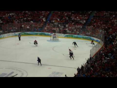 Sidney Crosby scores the Gold Medal Winning Goal at the Vancouver 2010 Winter Olympics