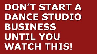 How to Start a Dance Studio Business | Free Dance Studio Business Plan Template Included