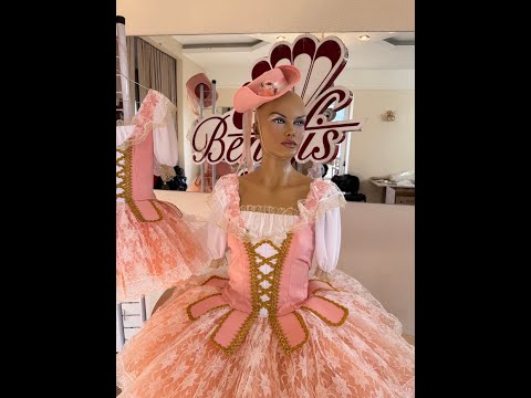 Costum de balet Păstorițe pas de trois păpuși franceze Marțipan Spărgătorul de nuci P 0262 - video 3