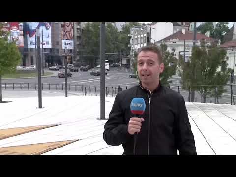 Ukljucenje sa trga Slavija - Hladan dan i umereni saobracaj u Beogradu- DJS - (TV Happy 23.09.2021)