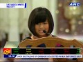 Sec. Robredo's youngest daughter Jillian during second reading of requiem mass